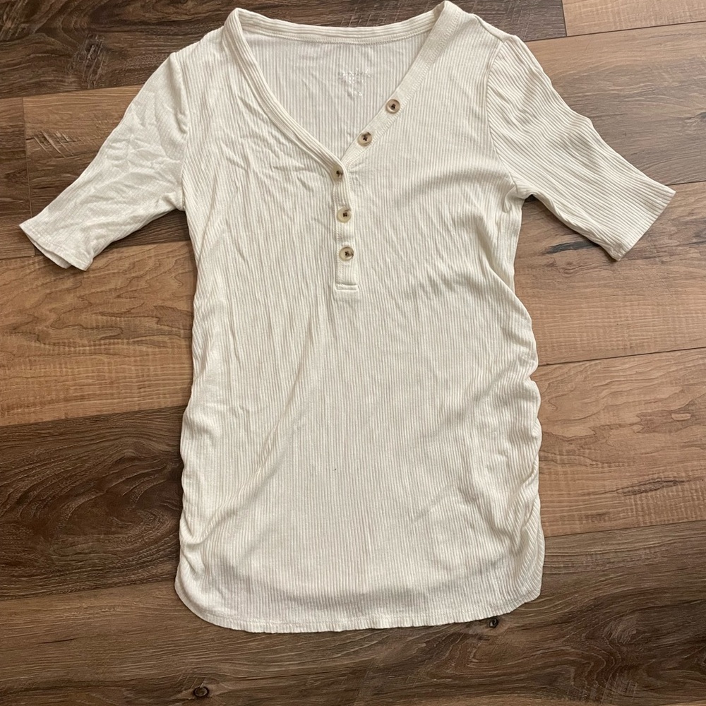 Maternity ribbed top